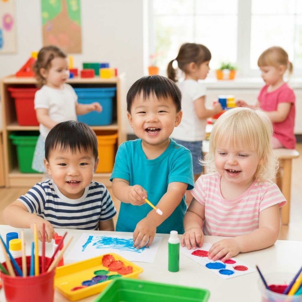 Happy children at Escuelita Colibri preschool